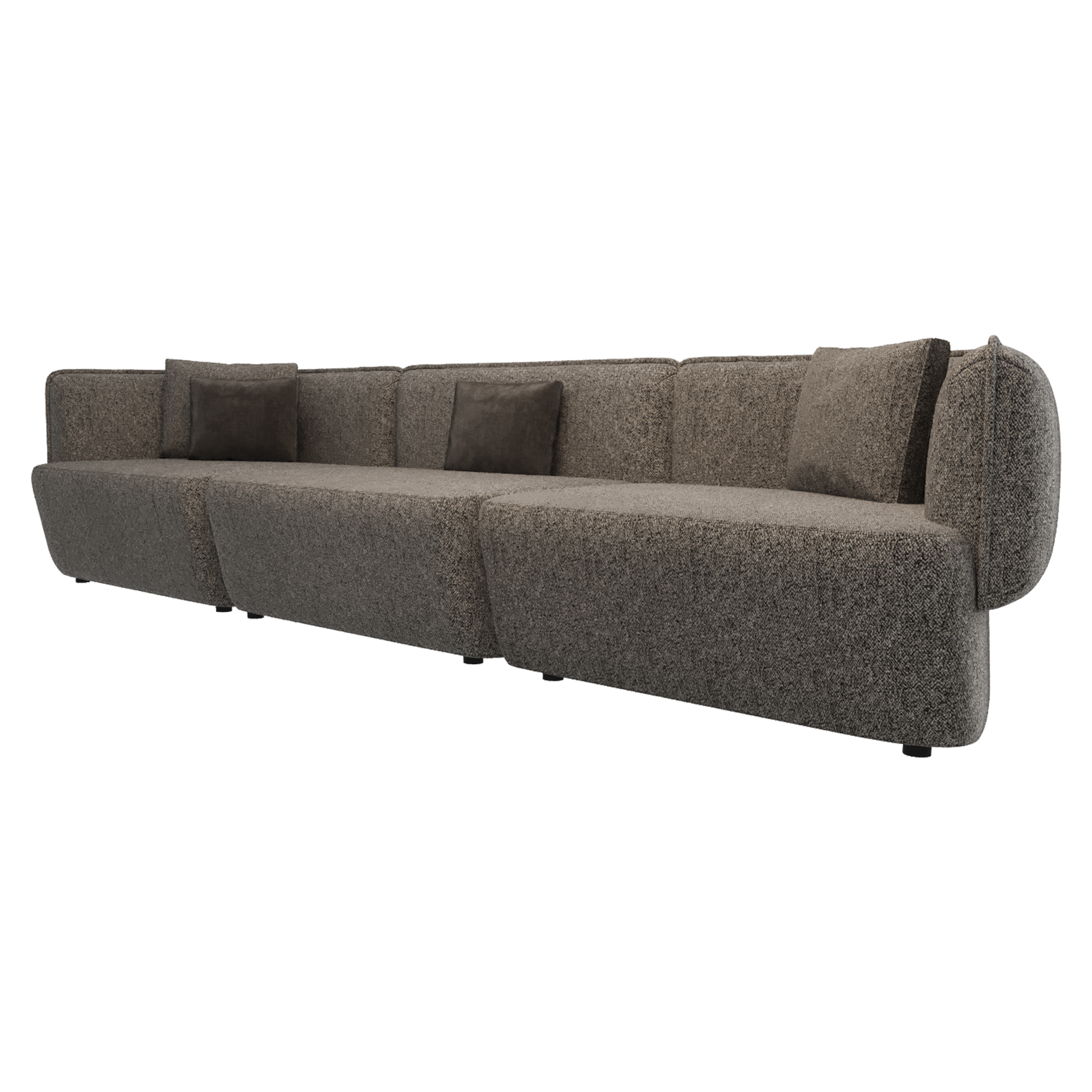 Triple Cushy Plain Grayish