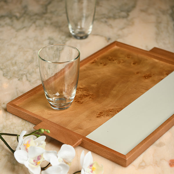 Coloured Rectangular Root tray - cafe