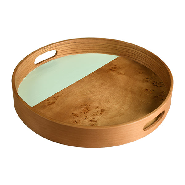 Coloured Round Root Tray - mint