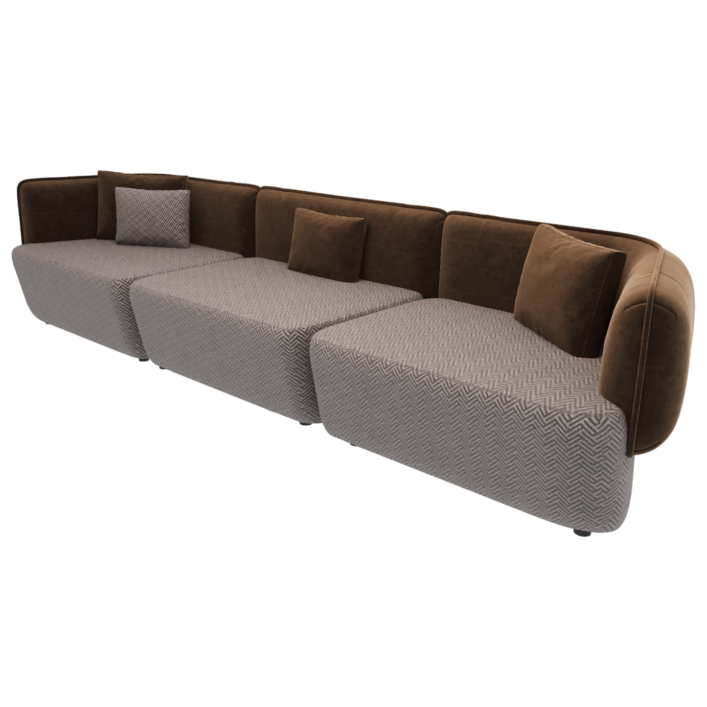 Triple Cushy mix brown