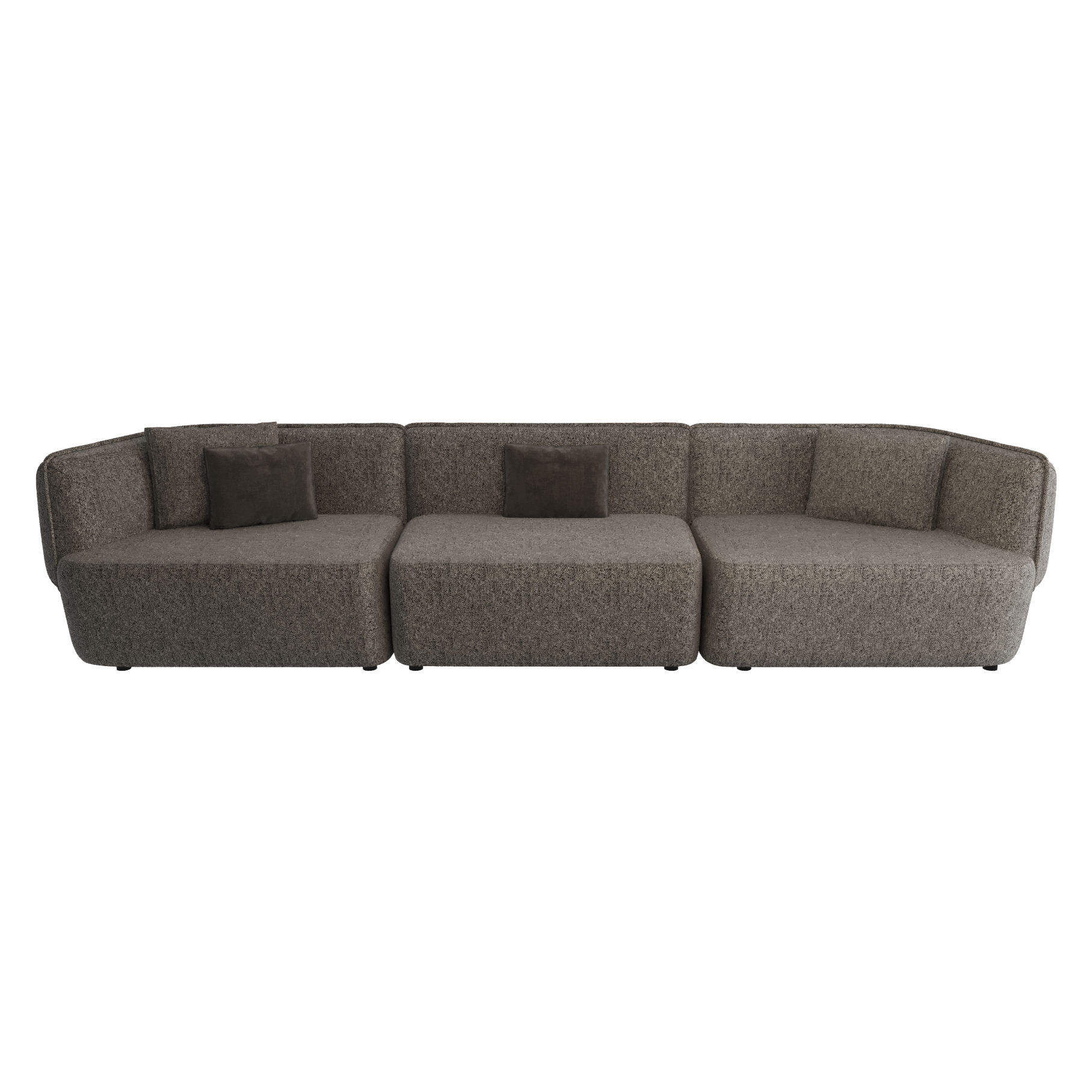 Triple Cushy Plain Grayish