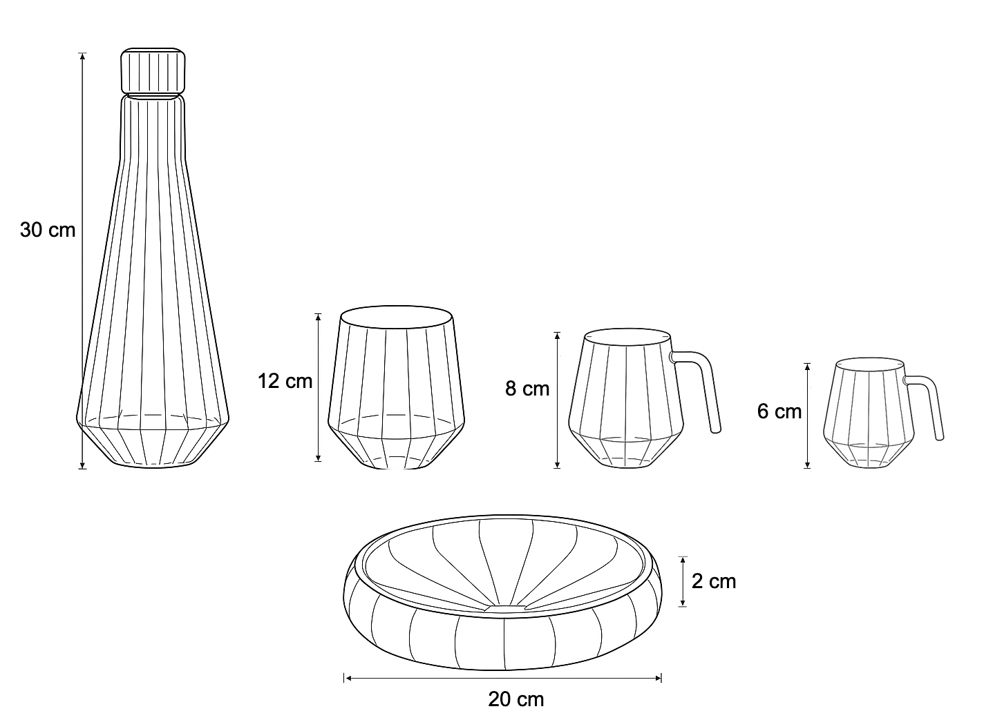 Marhab Decanter - purple
