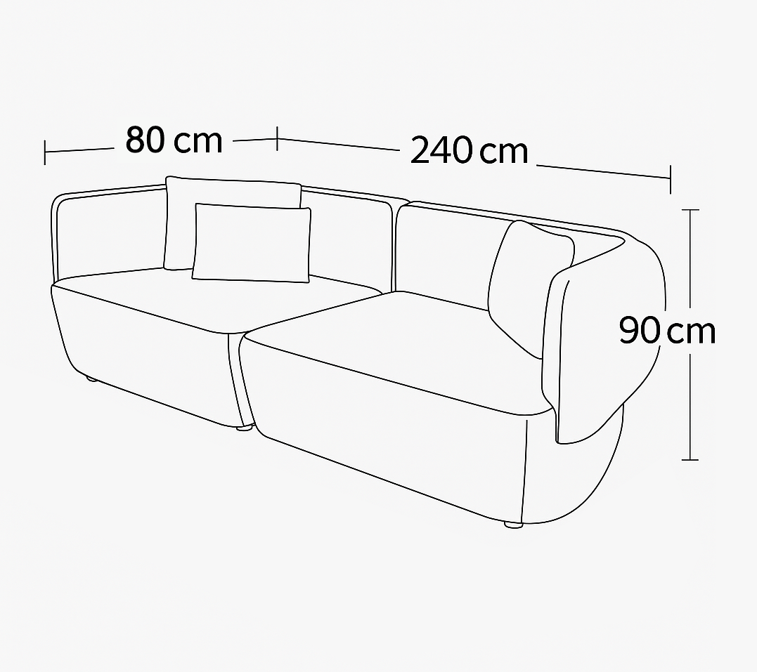 Mini Cushy Plain Grayish