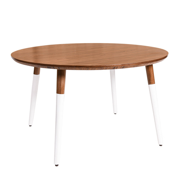 Basic Walnut Coffee Table - white legs