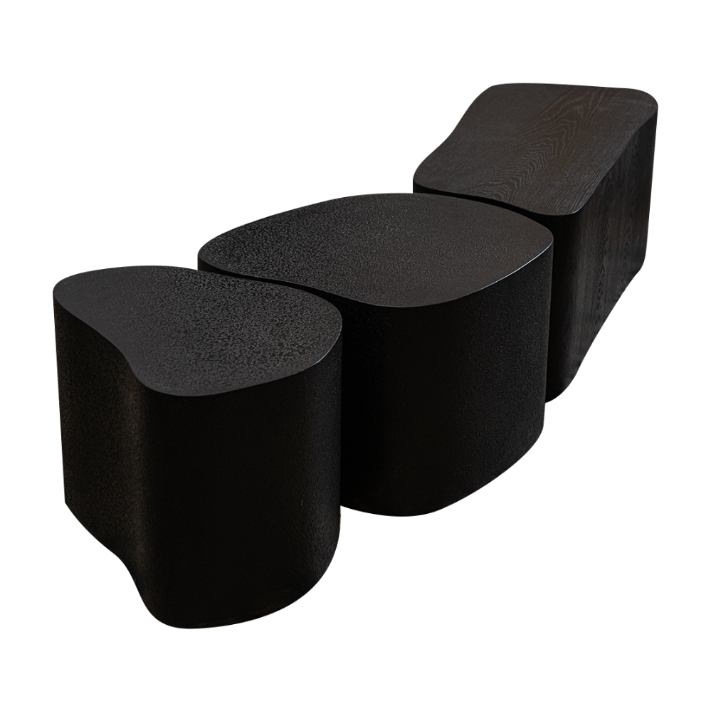 Black O bench