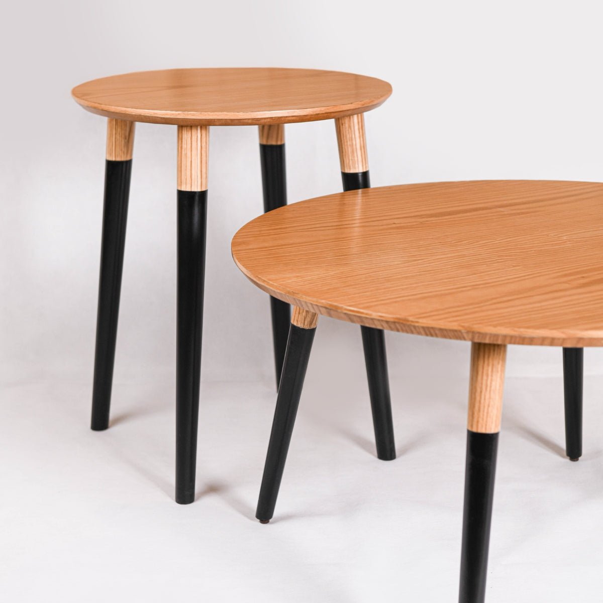 Basic Oak Coffee Table - Black legs