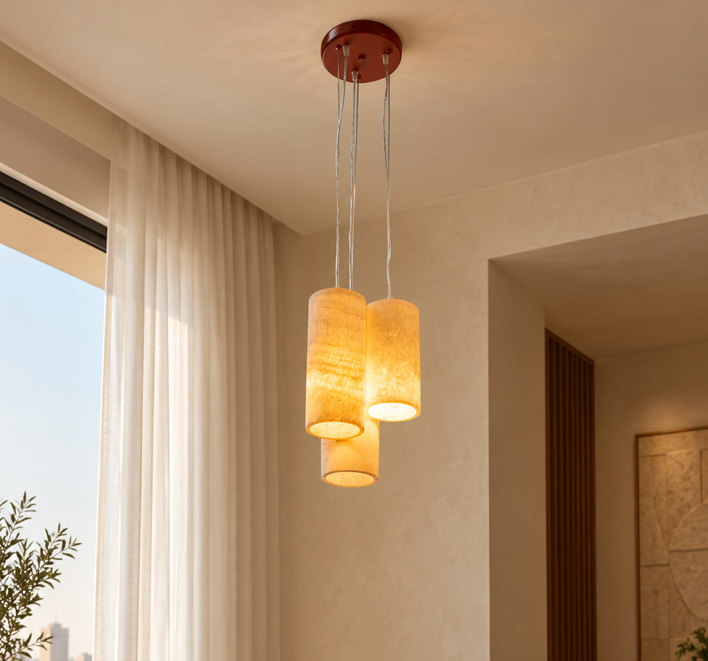 TRIO Brick Red ceiling lamp