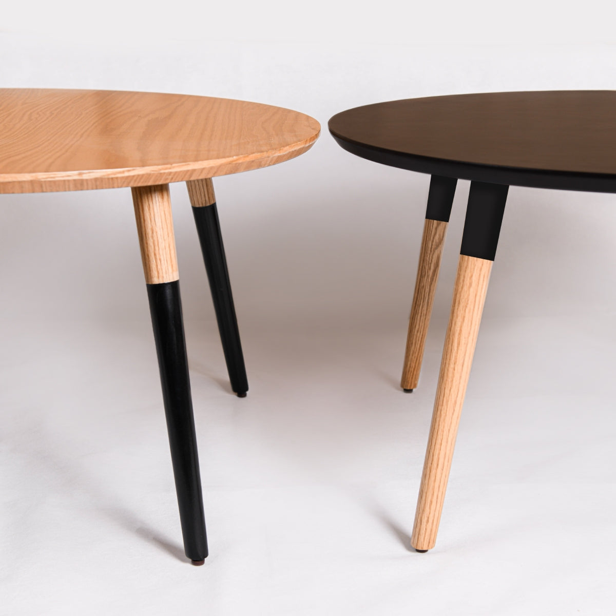 Basic Oak Coffee Table - Black legs