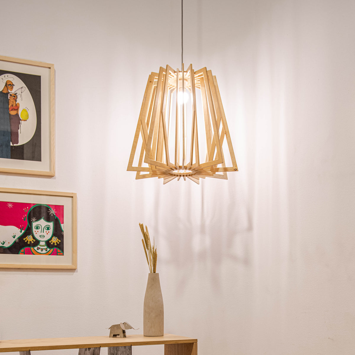 L-Shade Wooden Lighting – Room No.9