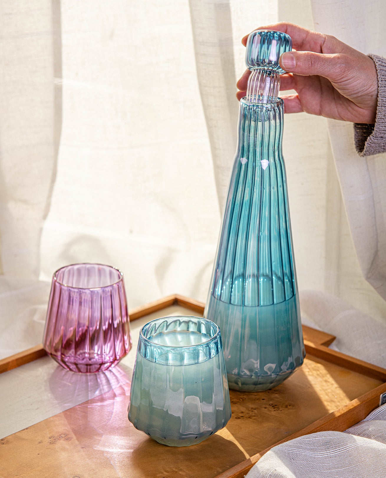Marhab Drinking Glass - blue