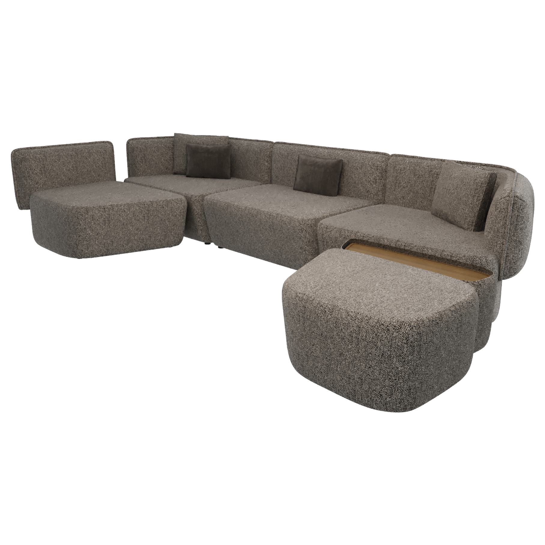 Mega Cushy Plain Grayish