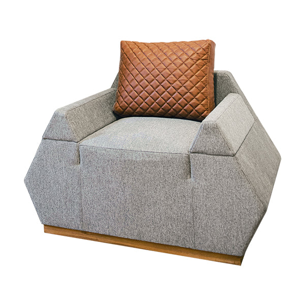 Pyra armchair Grayish & Havane