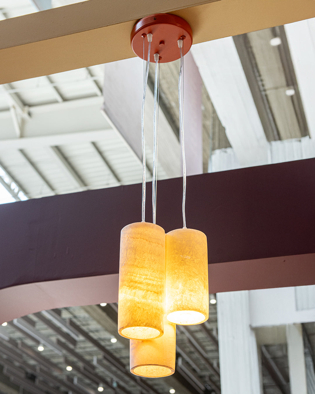 TRIO Brick Red ceiling lamp