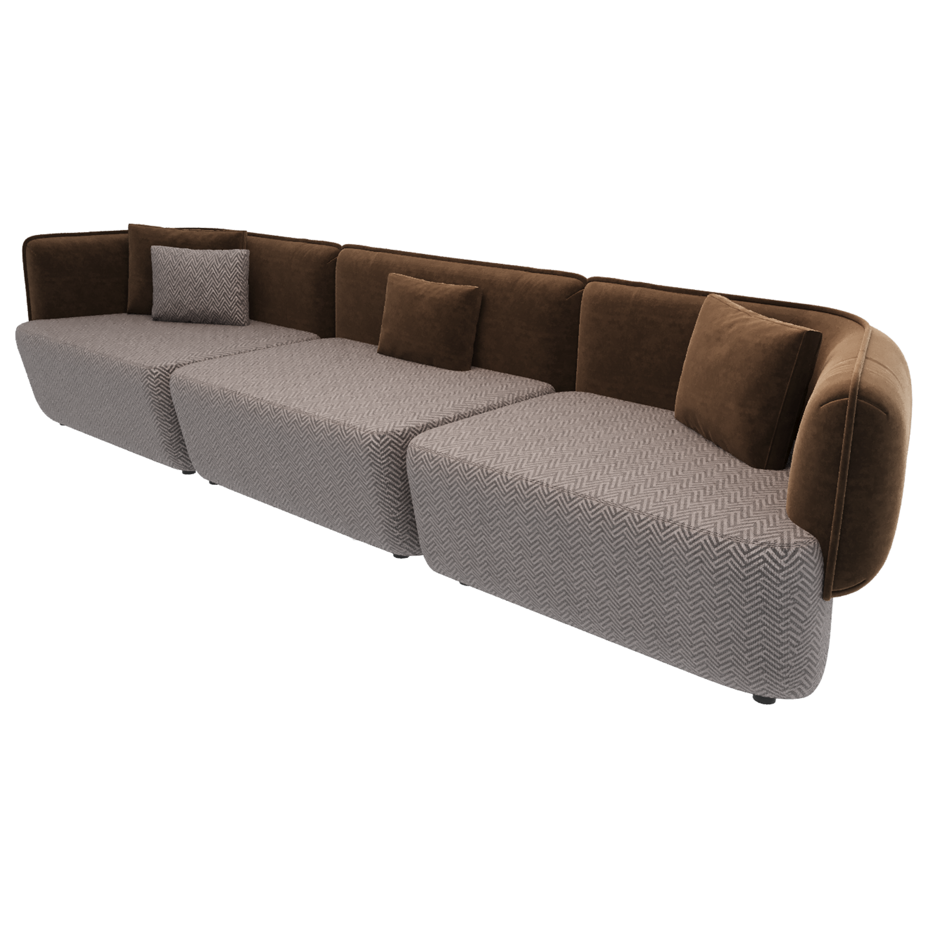 Triple Cushy mix brown