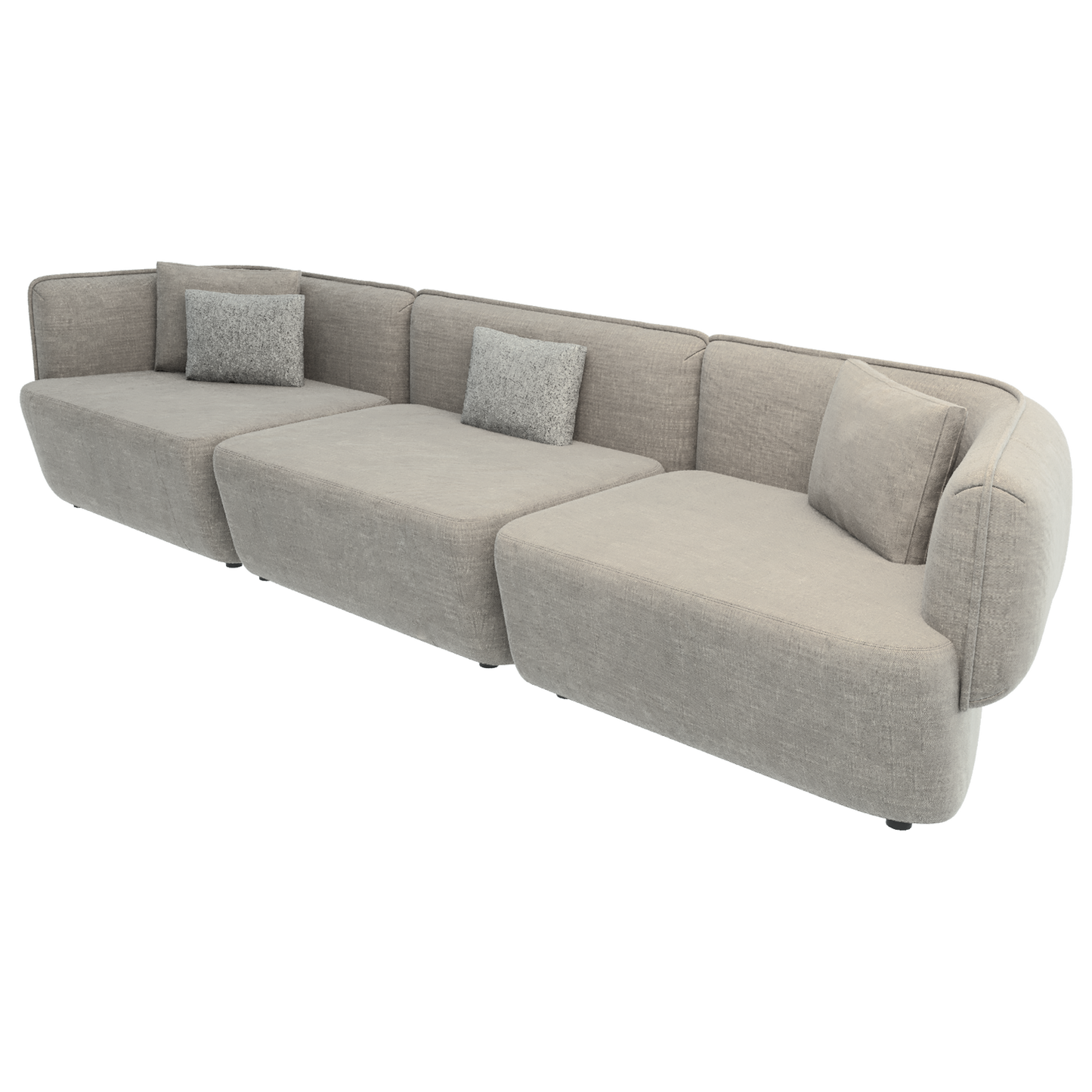 Triple Cushy Plain Beige