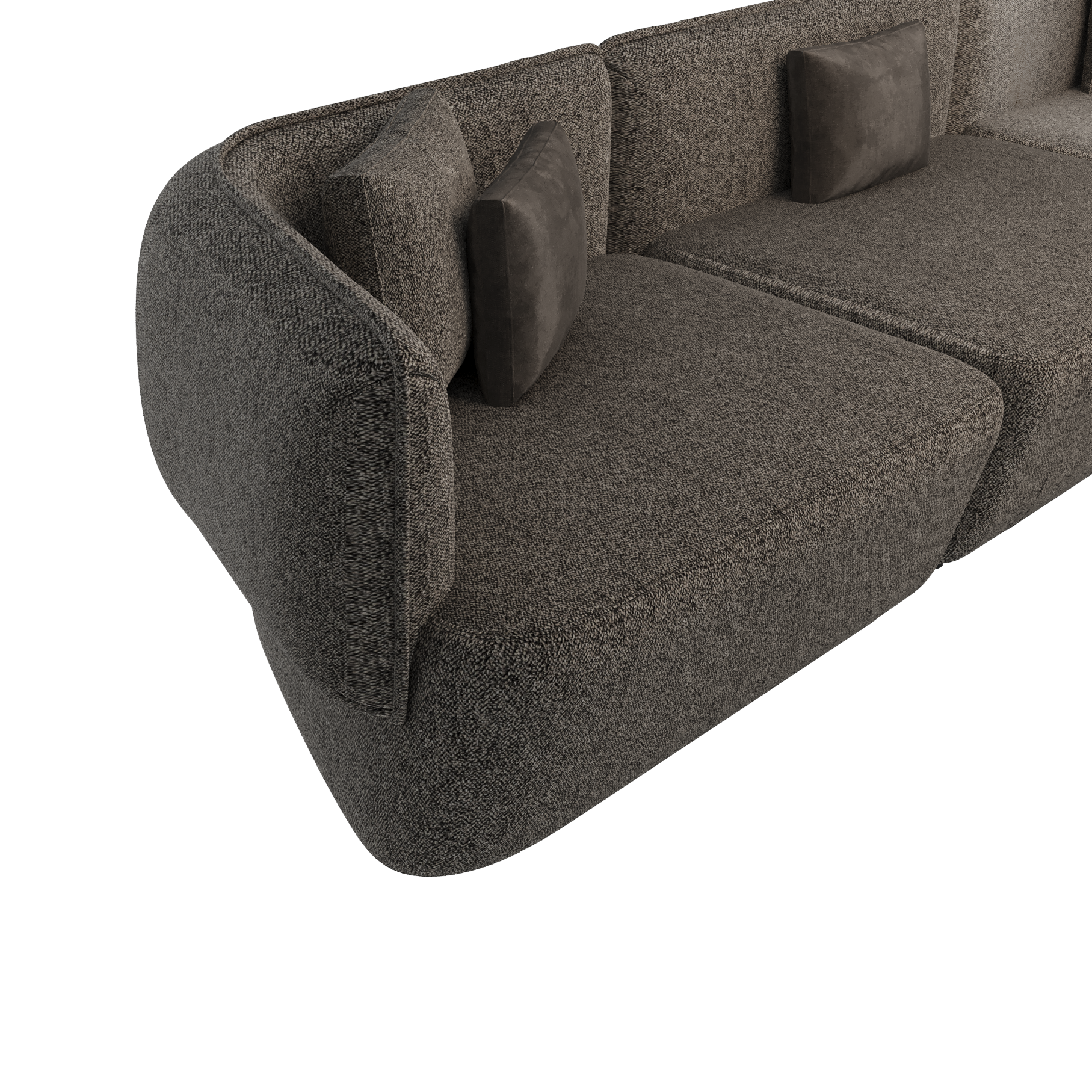 Triple Cushy Plain Grayish