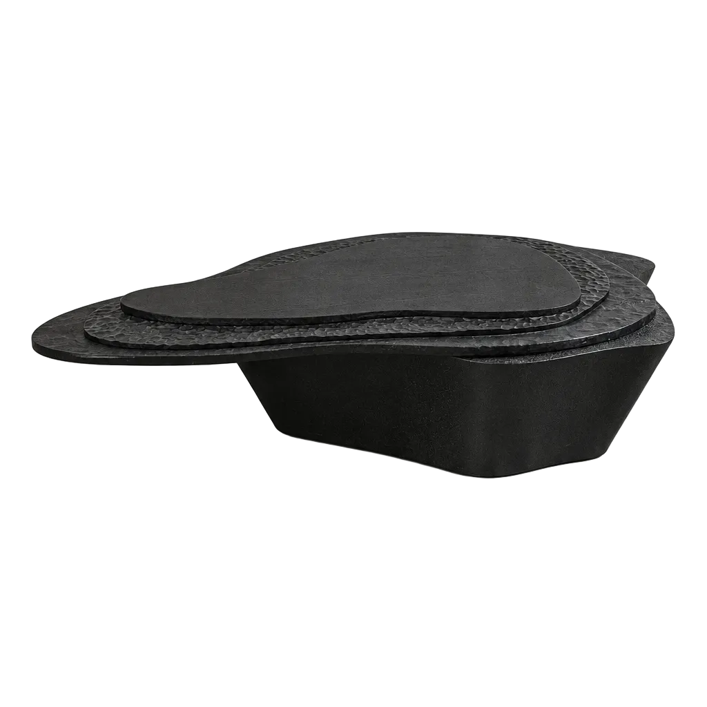 Black O coffee table alternate angle