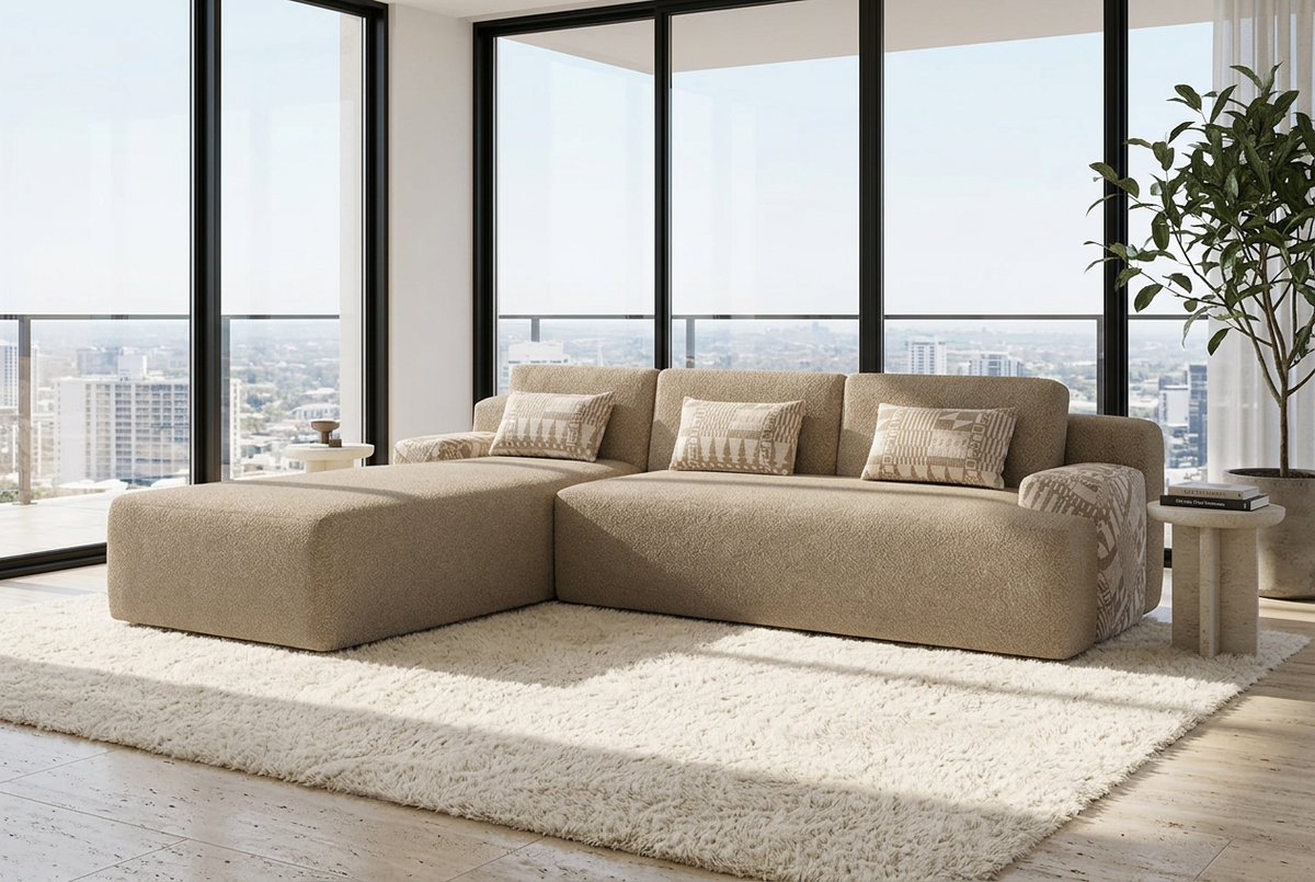 Cafe L-Shape Scala in a luxury penthouse