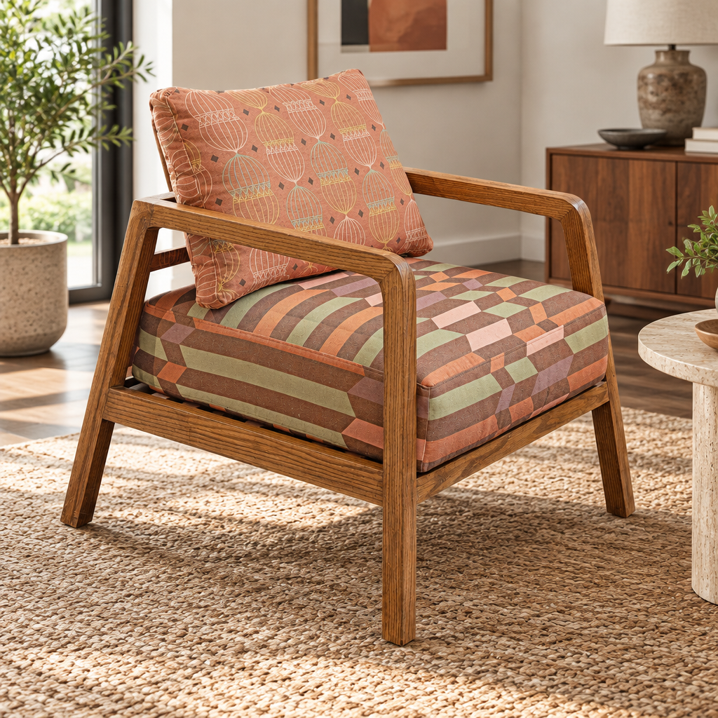 Hedj Pattern Armchair on set