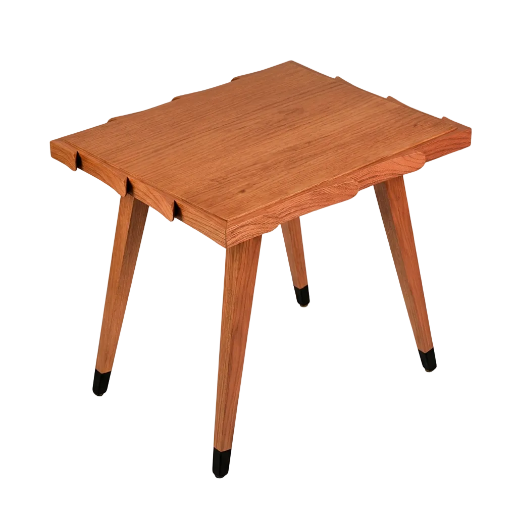 Leaf Side Table Dark from an elevated three-quarter angle on a solid background