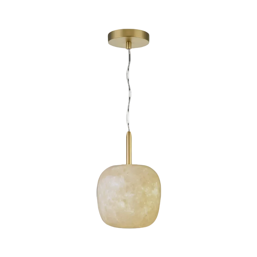 Mini Brass MOON on a solid warm-white background