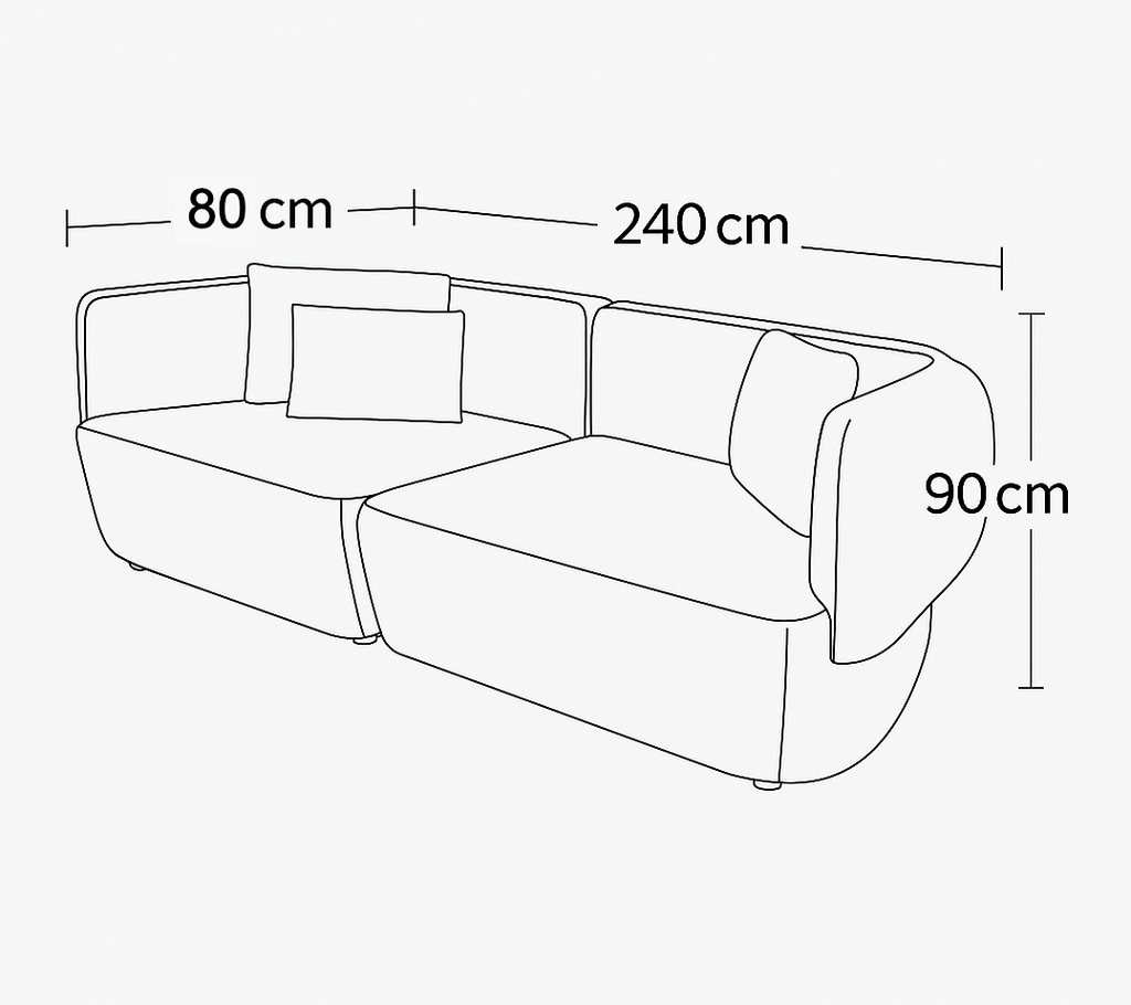 Mini Cushy Plain Beige