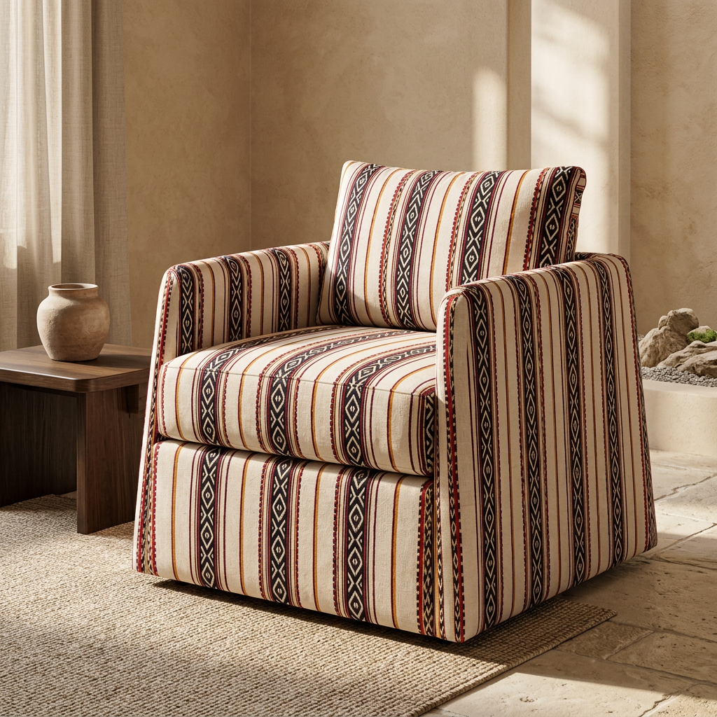 Nomad Armchair in a warm Sinai-inspired room