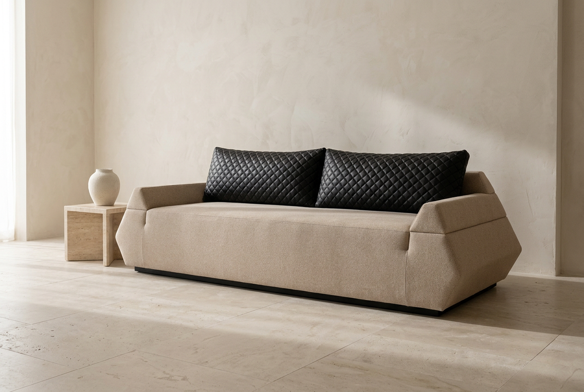 Pyra Sofa in a minimal room