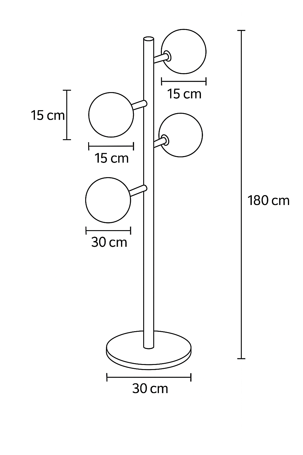 Tree floor lamp