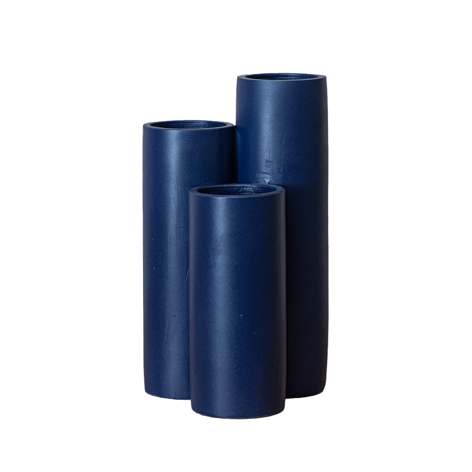 Trio Blue Vase