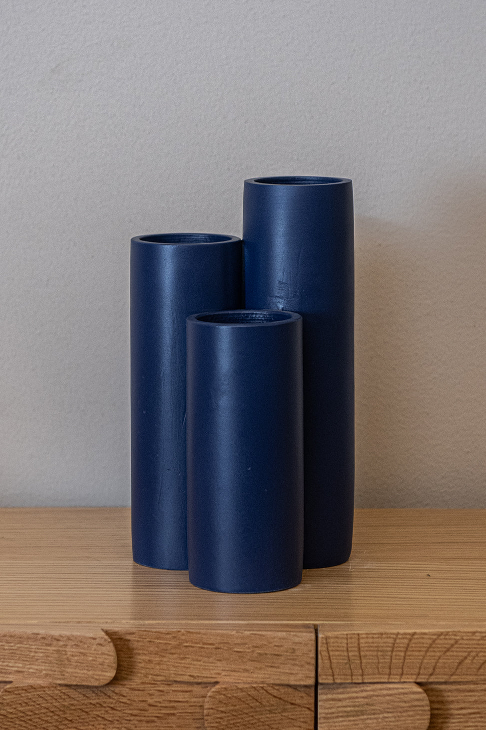 Trio Blue Vase