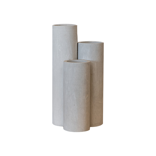 Trio Gray Vase