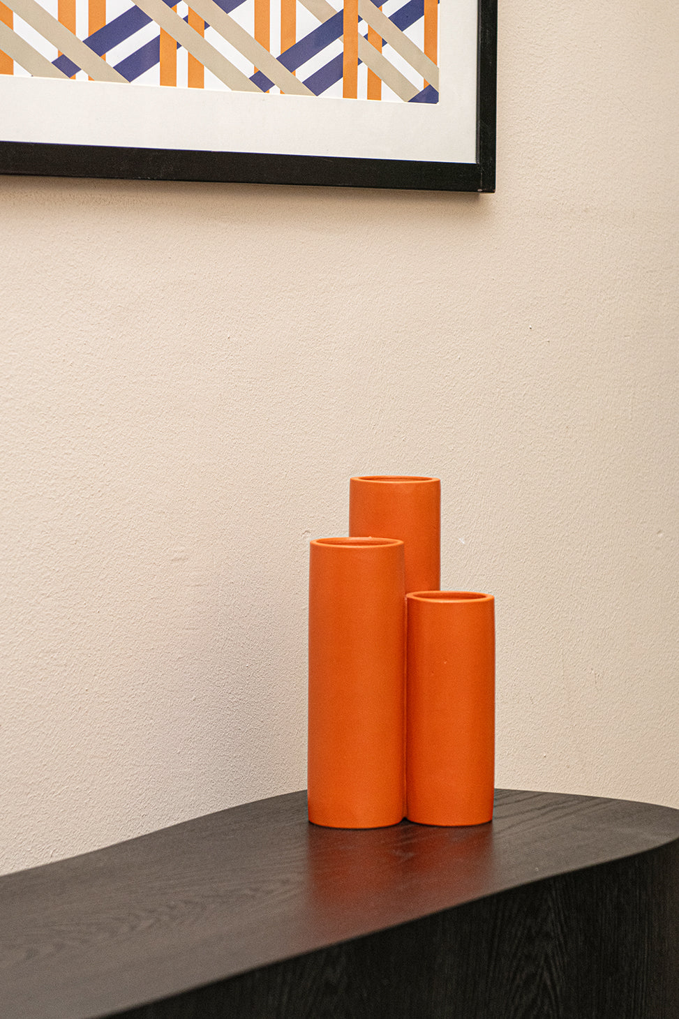 Trio Orange Vase